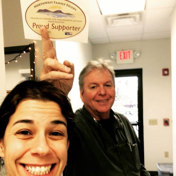 Robert Ostermeyer - pictured holding a Northwest Family Foods sticker